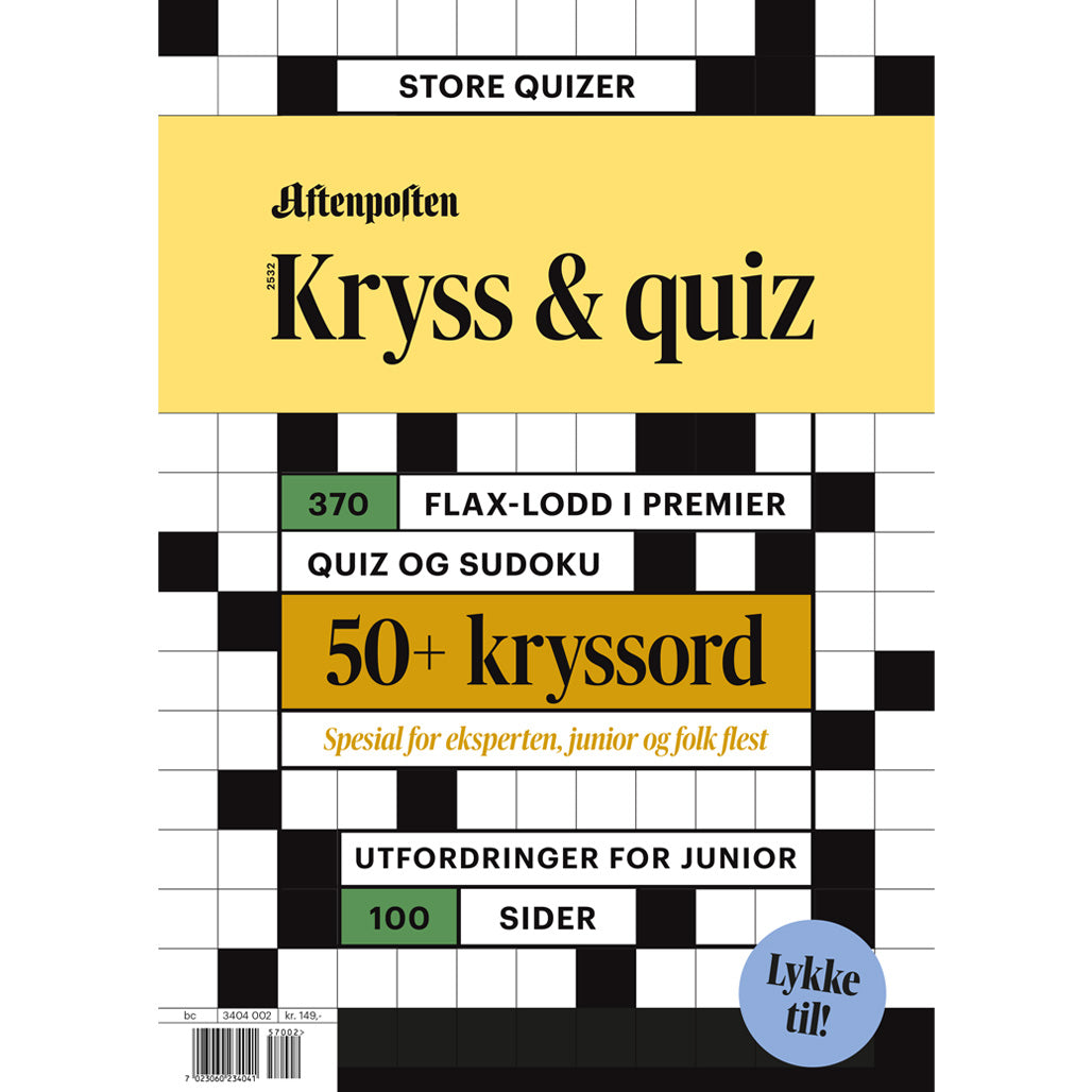 AFTENPOSTEN KRYSS & QUIZ - NR. 2 2025